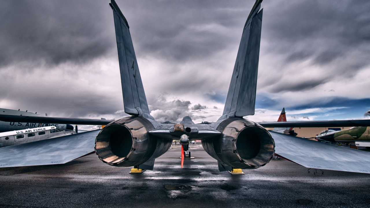 Обои военный самолет, истребительная авиация, авиация, аэрокосмическая техника, военные в разрешении 1280x720