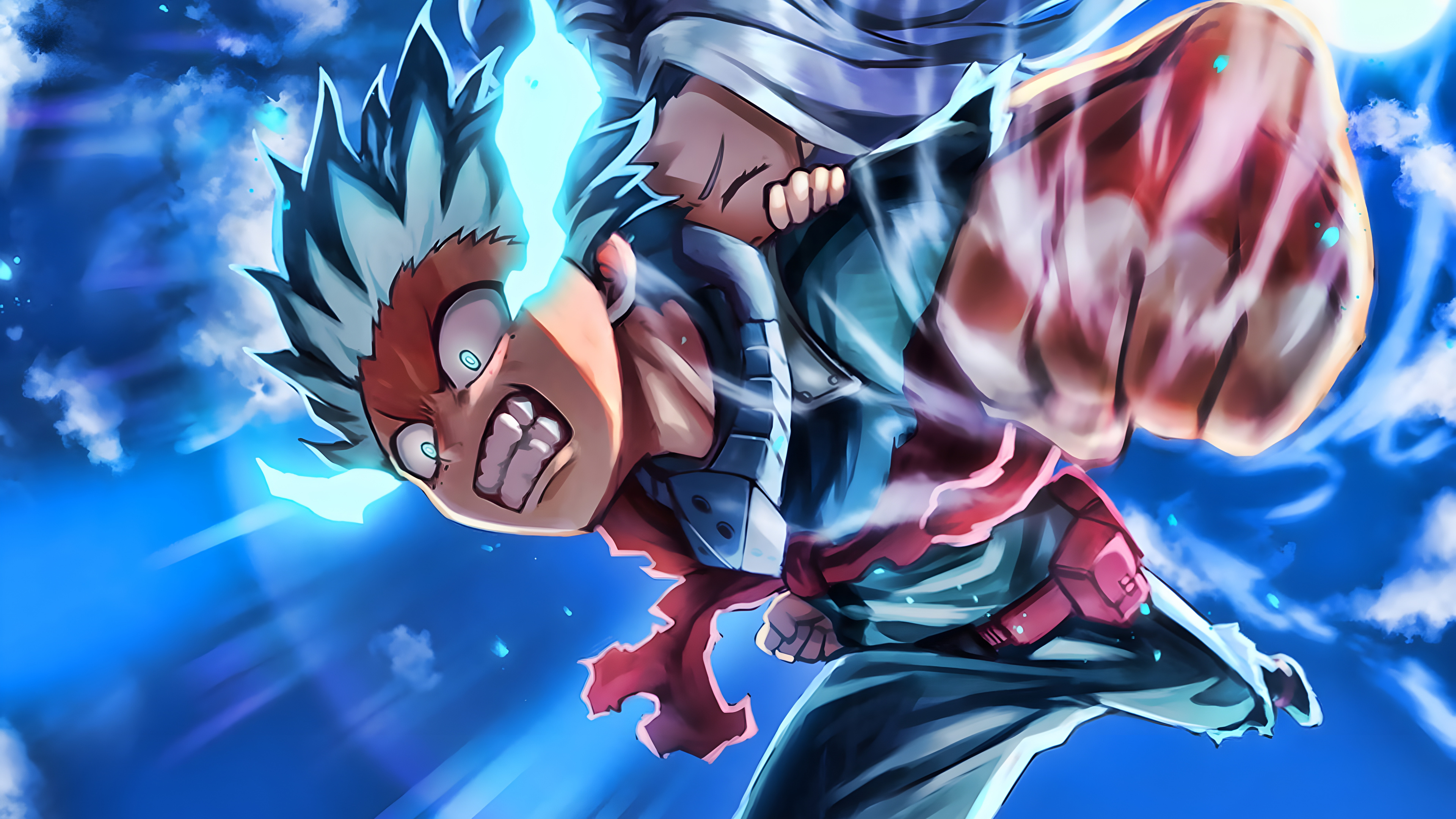 Обои аниме, Izuku Midoriya, все возможно, Мой Герой Академии, аниме арт в разрешении 3840x2160