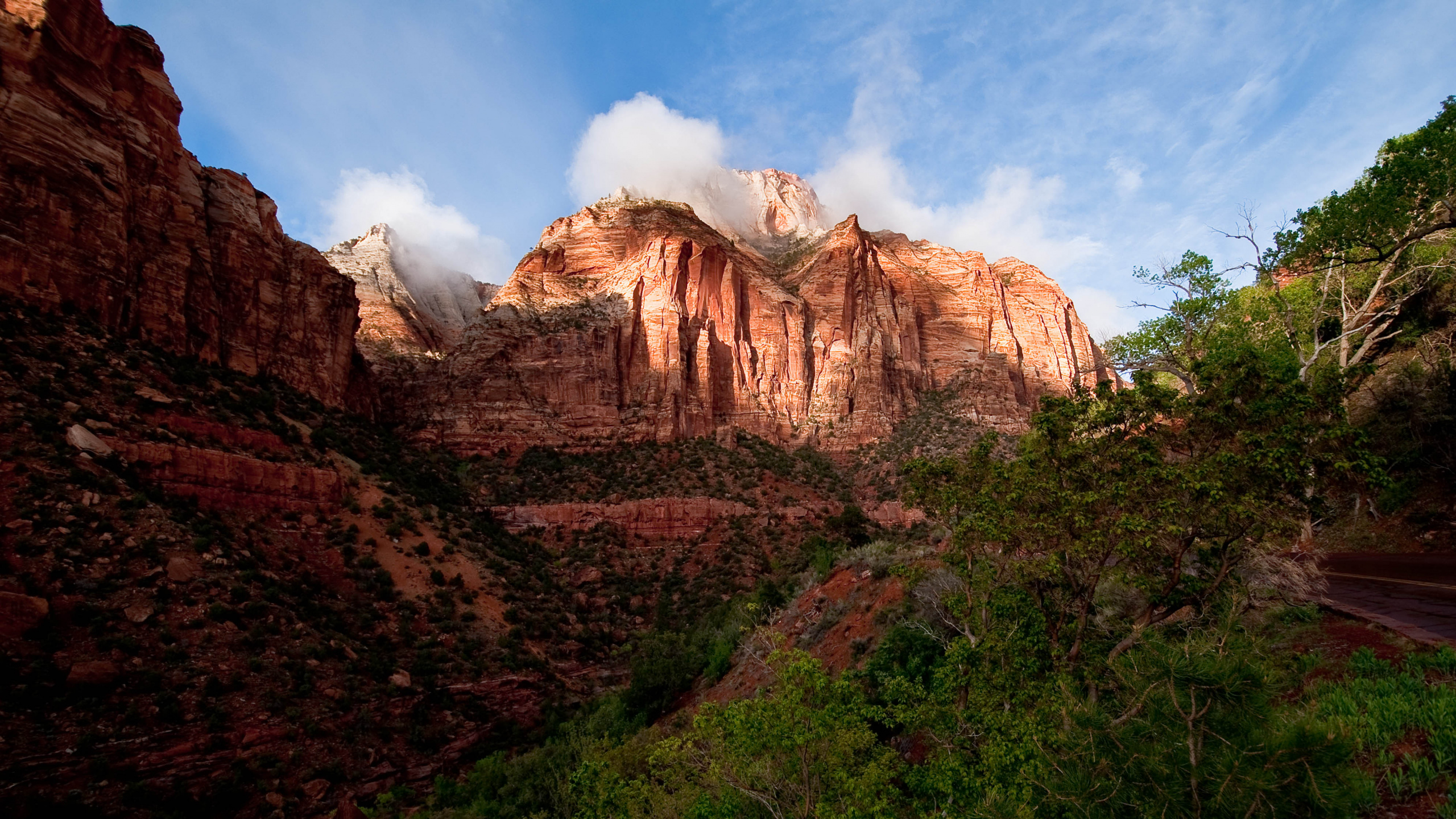 Обои природа, национальный парк, парк, горный рельеф, рок в разрешении 2560x1440