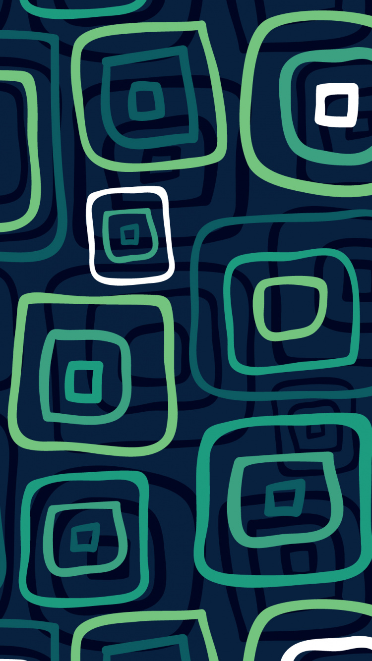 Обои векторная графика, дизайн, адоб иллюстратор, узор, зеленый в разрешении 750x1334