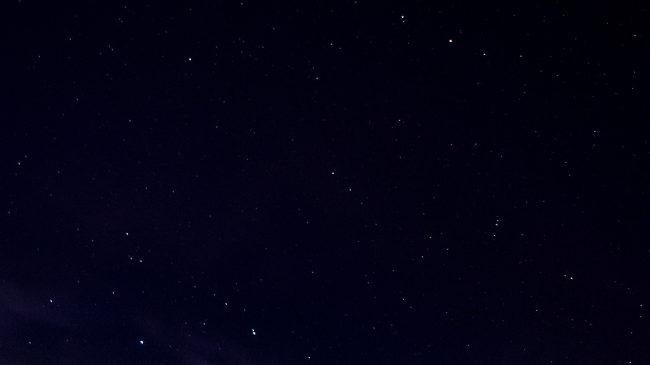 Обои черный, ночь, атмосфера, темнота, звезда в разрешении 1280x720