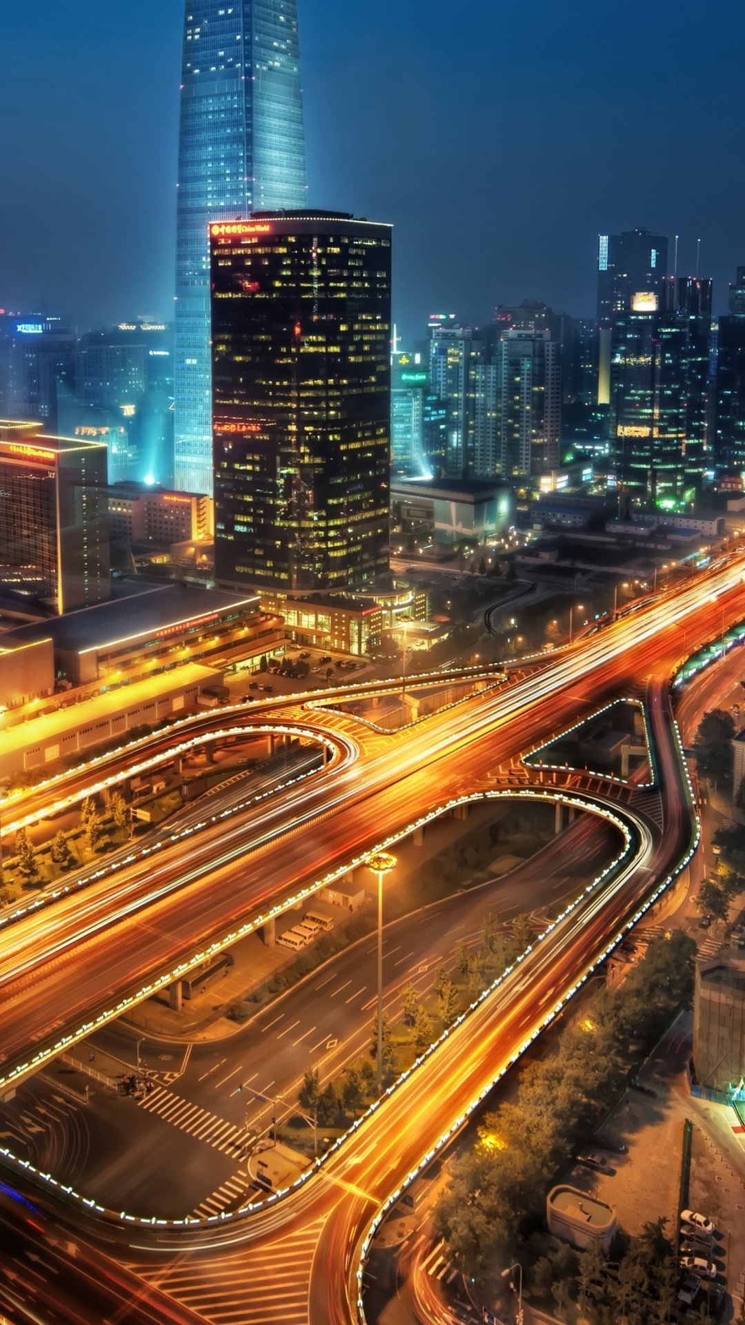 Обои город, городской пейзаж, городской район, метрополия, небоскреб в разрешении 1080x1920