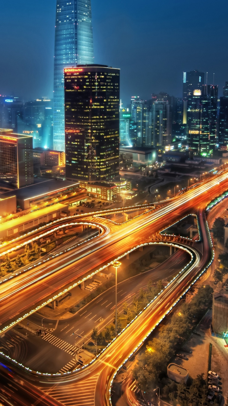 Обои город, городской пейзаж, городской район, метрополия, небоскреб в разрешении 750x1334