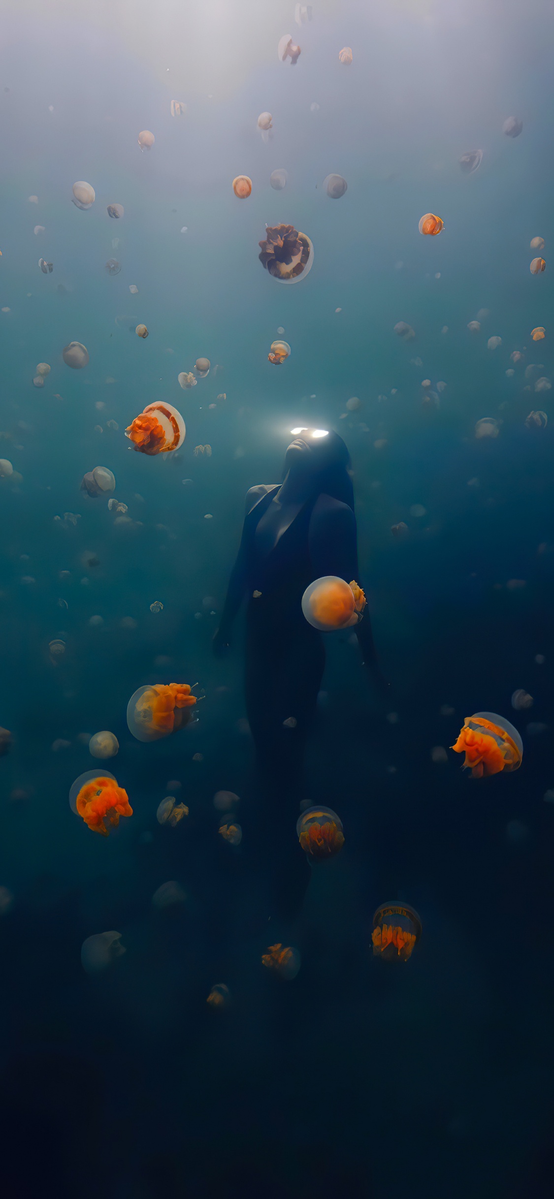 Обои подземные воды, коралловый риф, морская биология, коралловый риф рыбы, вода в разрешении 1125x2436