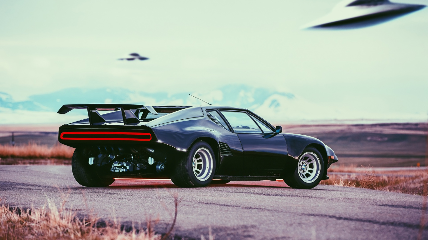 Обои Де Томазо, Де Томазо Пантера, авто, классический автомобиль, спорткар в разрешении 1366x768