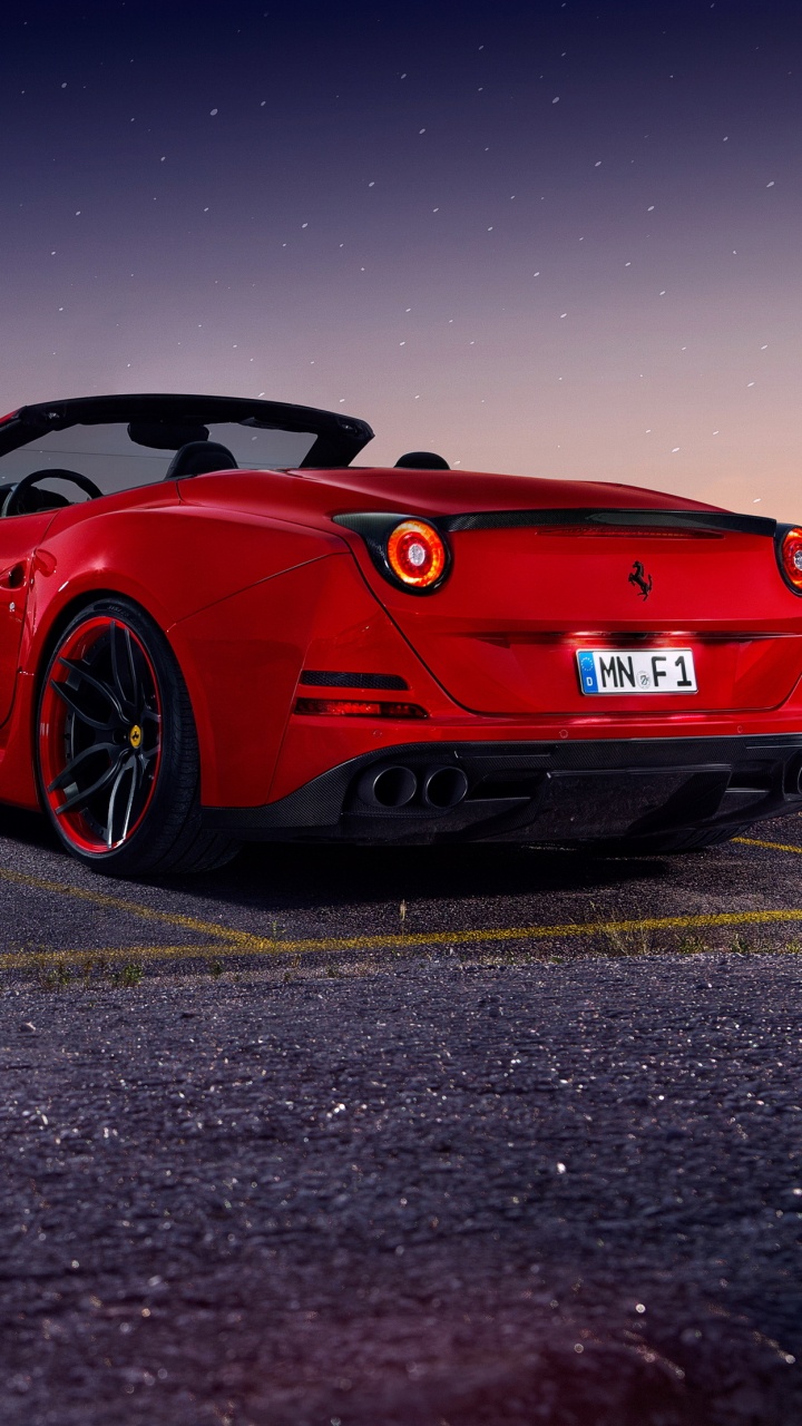 Обои спорткар, авто, группы novitec, красный цвет, суперкар в разрешении 720x1280