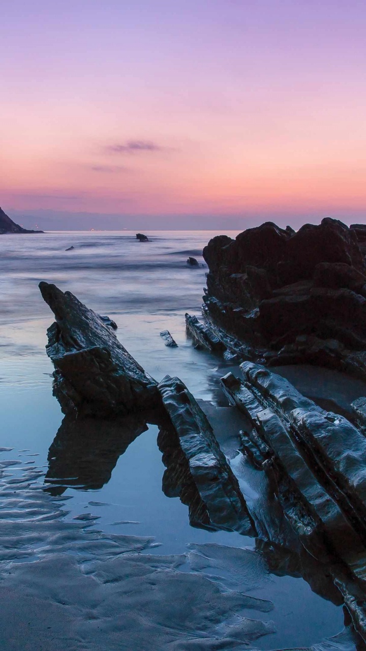 Обои море, океан, побережье, берег, прибрежные и океанические рельефы в разрешении 720x1280