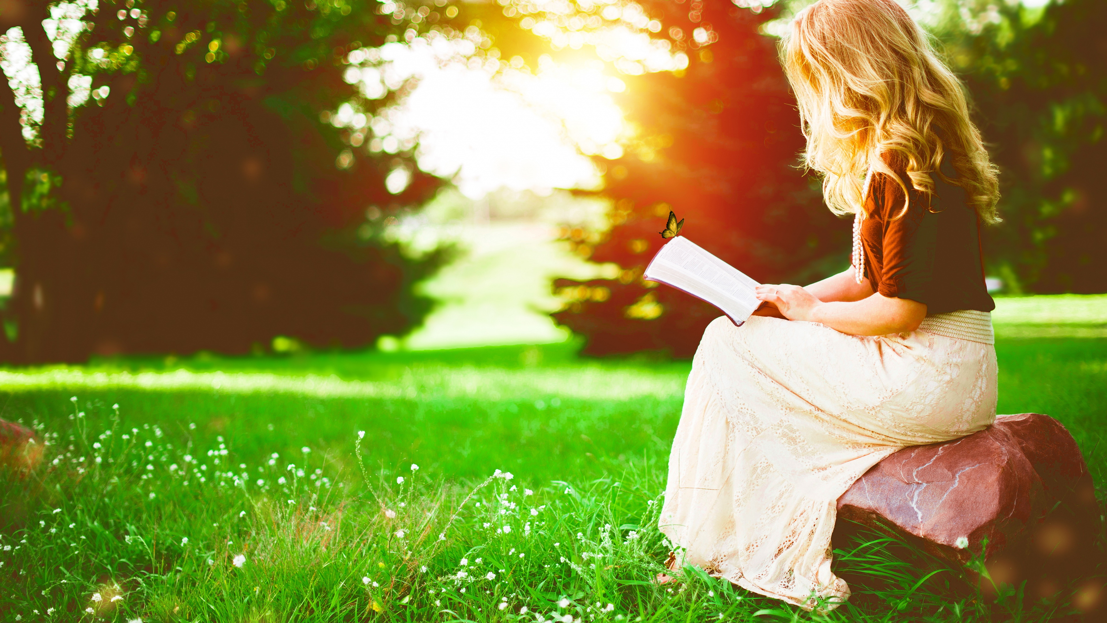 Обои счастлив в одиночестве, счастье, чувство, экстраверсия и интроверсия, растение в разрешении 3840x2160