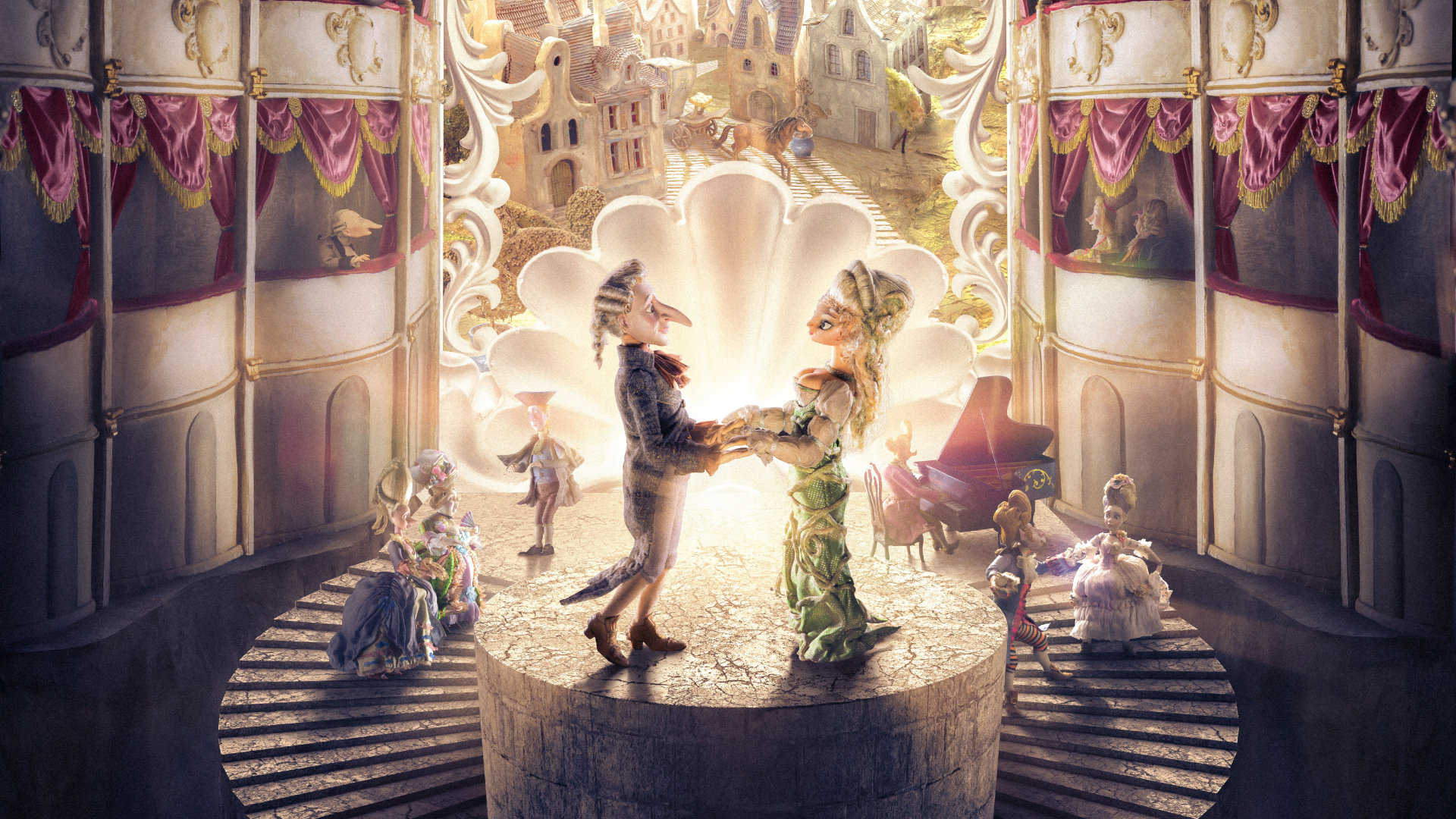 Обои дизайн интерьера, занавес, комната, ткань, окно лечения в разрешении 1920x1080