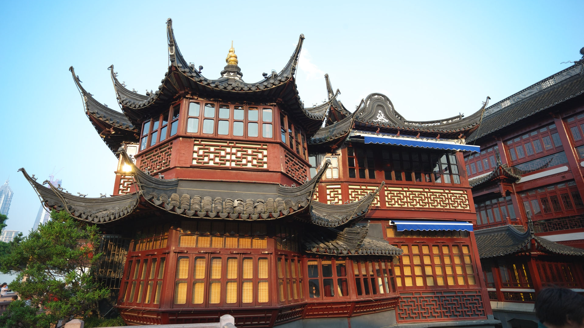 Обои китайская архитектура, японская архитектура, пагода, синтоистский храм, святыня в разрешении 1920x1080