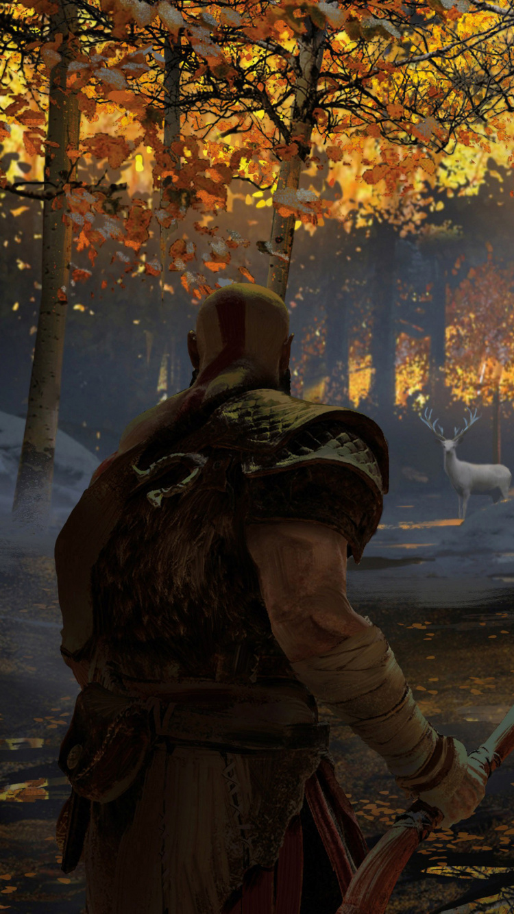 Обои god of war, кратос, концепт арт, СИЭ Санта-Монике студии, арт в разрешении 750x1334