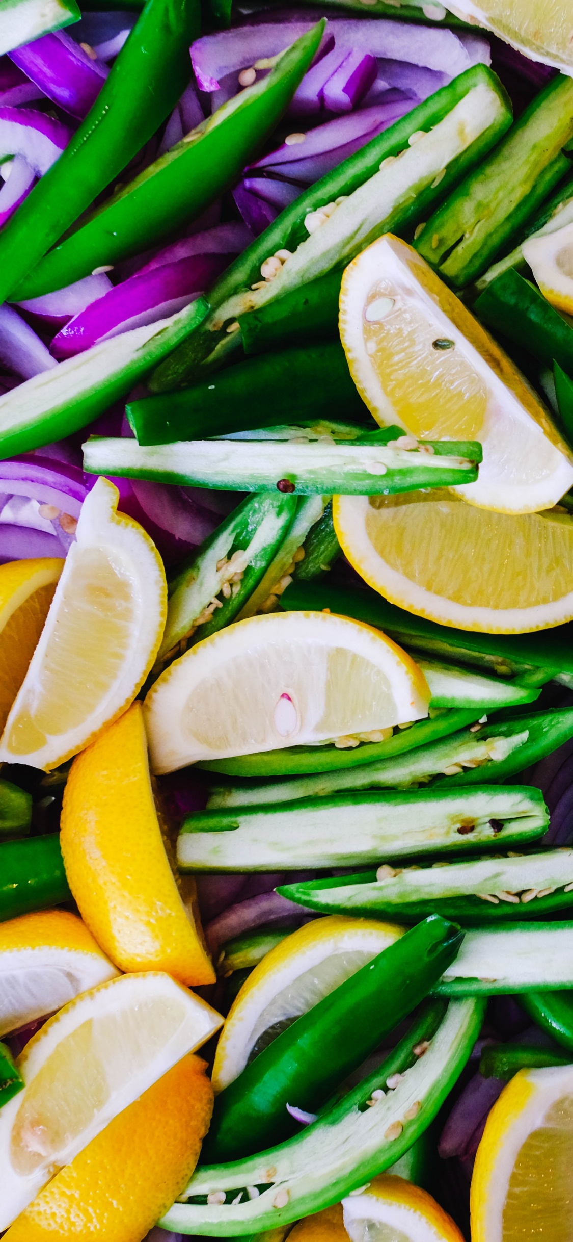 Обои овощ, специя, пища, ингредиент, блюда в разрешении 1125x2436