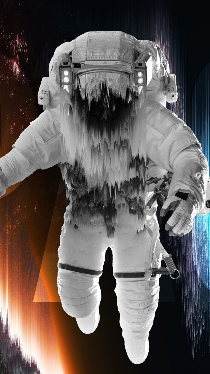 Обои астронавт, арт, сверхъестественное существо, событие, космос в разрешении 720x1280