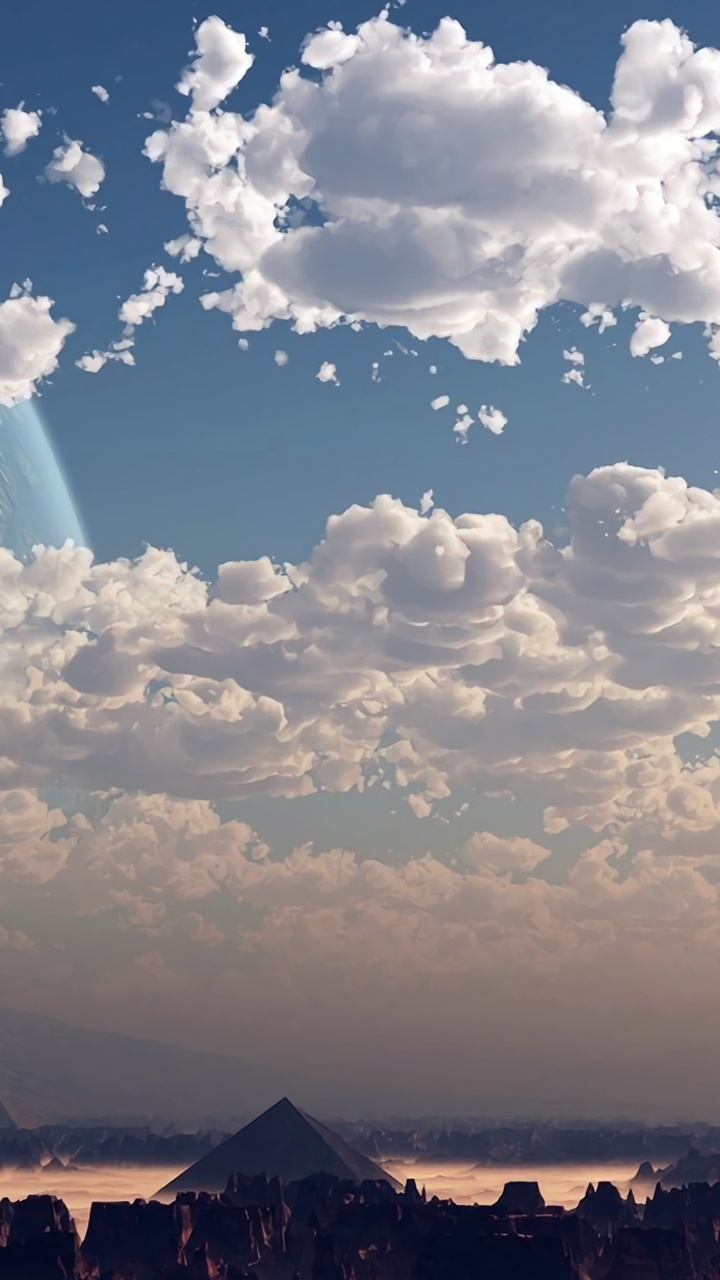 Обои облако, атмосфера, дневное время, экорегион, мир в разрешении 720x1280