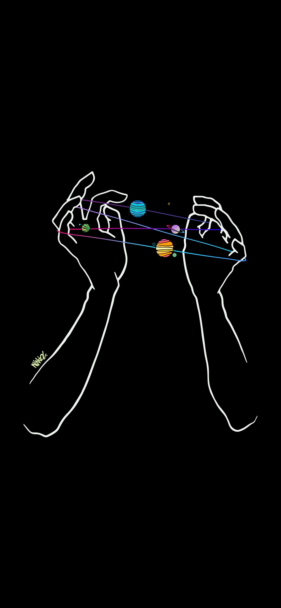 Обои темнота, графический дизайн, устройство ввода, игровой контроллер, автомобильное освещение в разрешении 1125x2436