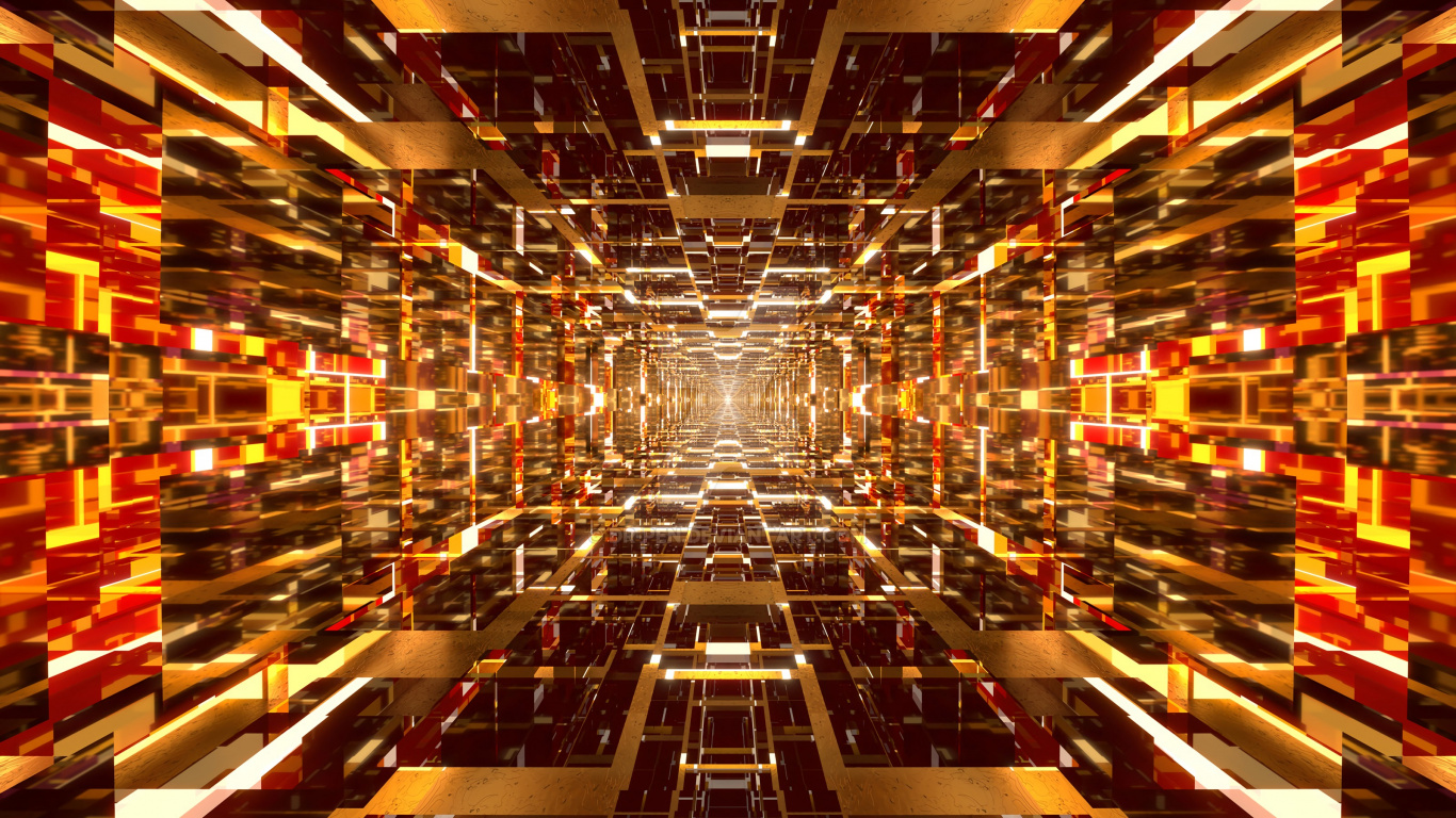 Обои освещение, архитектура, здание, дизайн интерьера, ночь в разрешении 1366x768