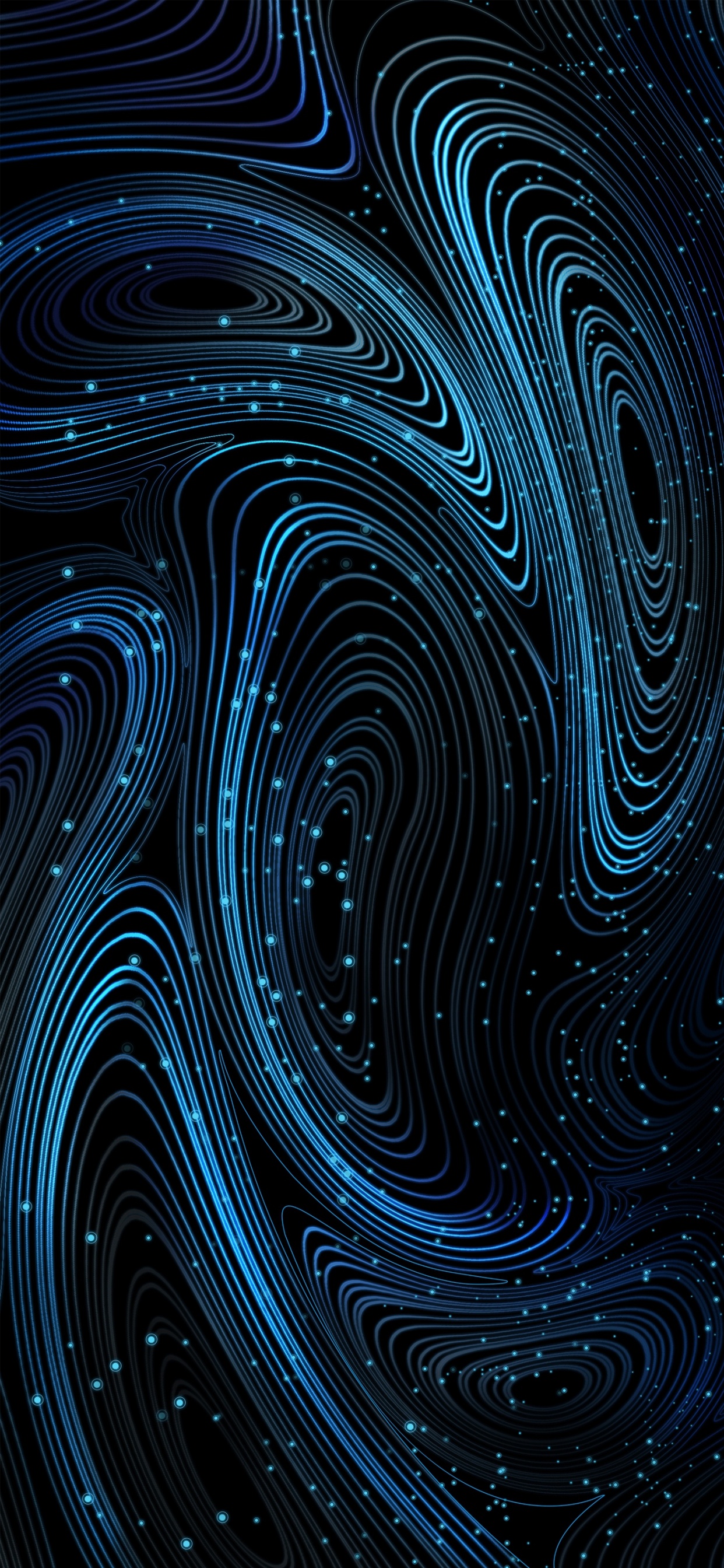 Обои учитывая синий цвет, синий, цвет, электрик, вода в разрешении 1242x2688