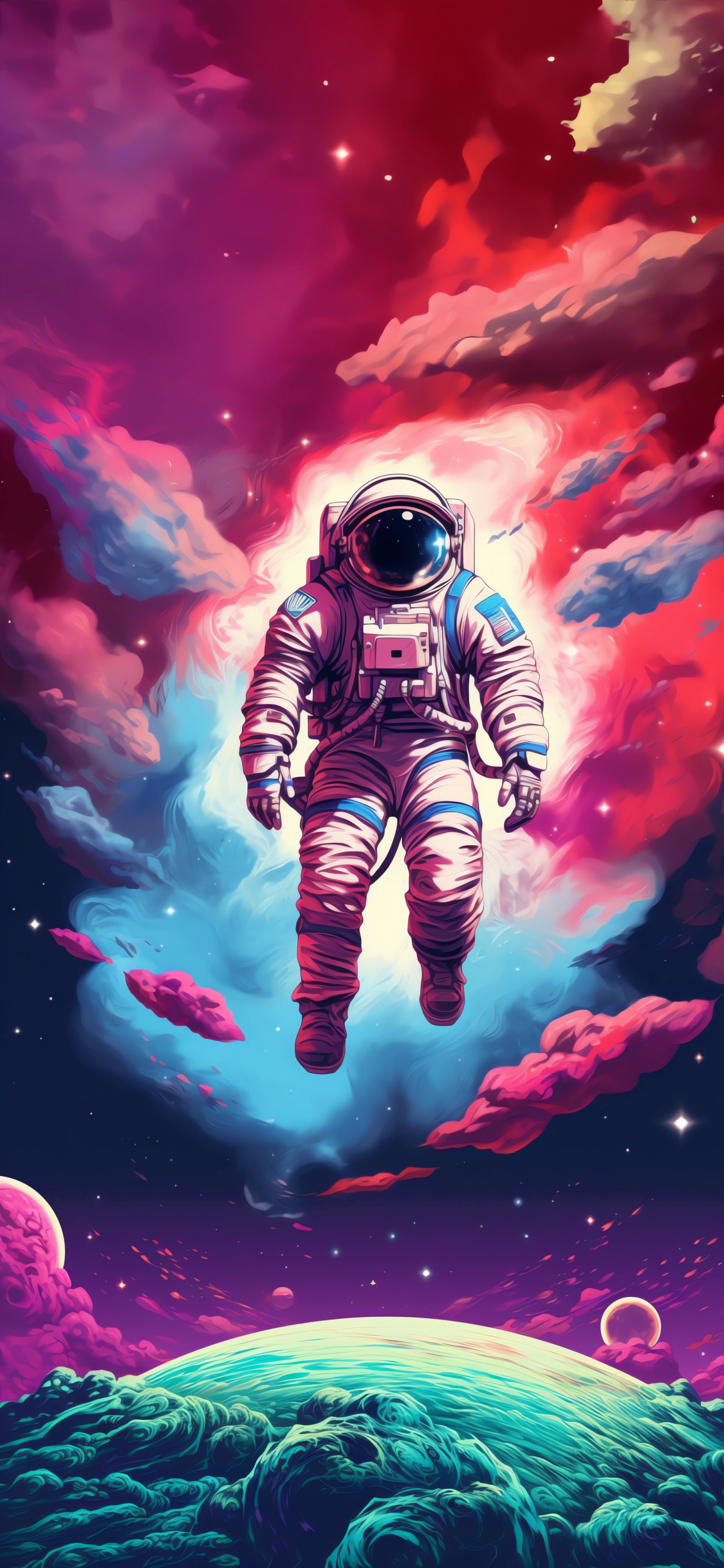 Обои свет, визуальное искусство, графический дизайн, фикция, арт в разрешении 1125x2436