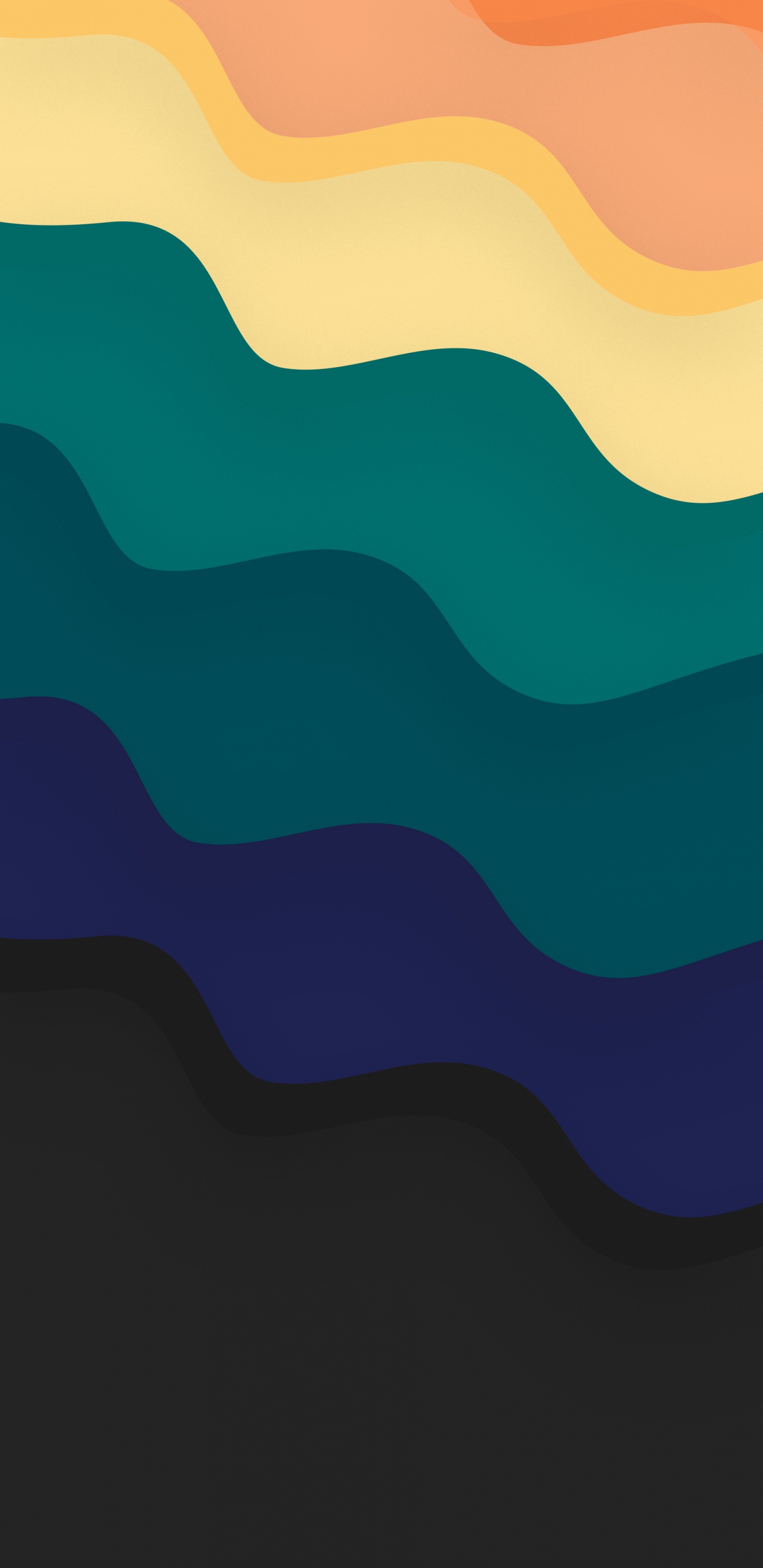 Обои Оранжевый цвет, Аква, измеритель, лазурный, ткань в разрешении 1440x2960