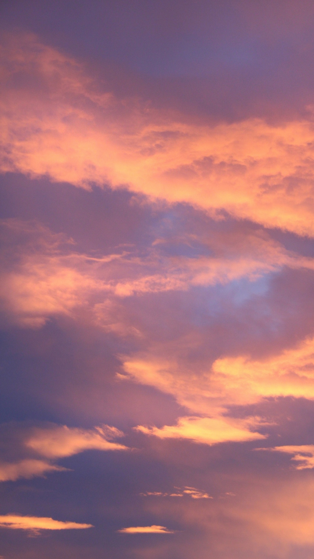 Обои небо, золотой час, послесвечение, атмосфера, вечер в разрешении 1080x1920