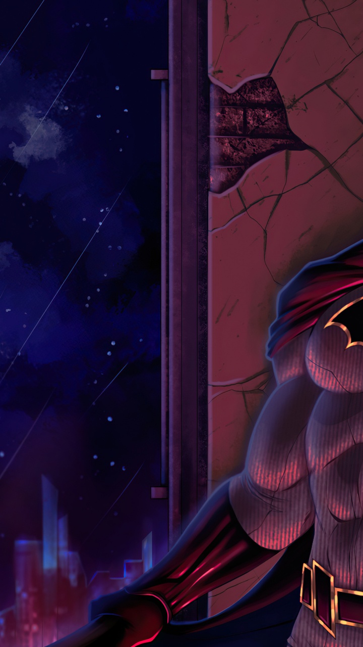 Обои супергерой, Бэтмен, Дик Грейсон, Робин, Харли Квинн в разрешении 720x1280