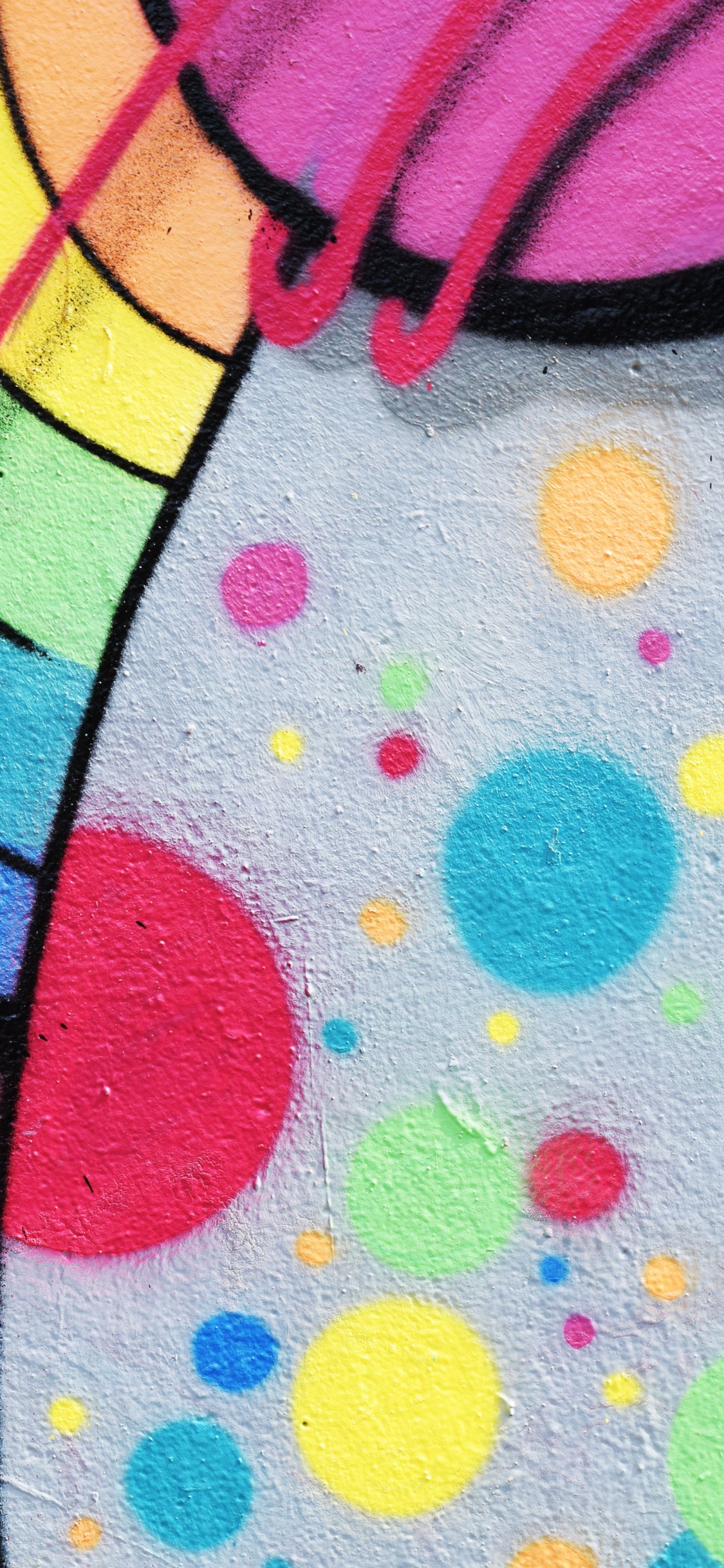 Обои уличное искусство, граффити, живопись, фреска, арт в разрешении 1125x2436