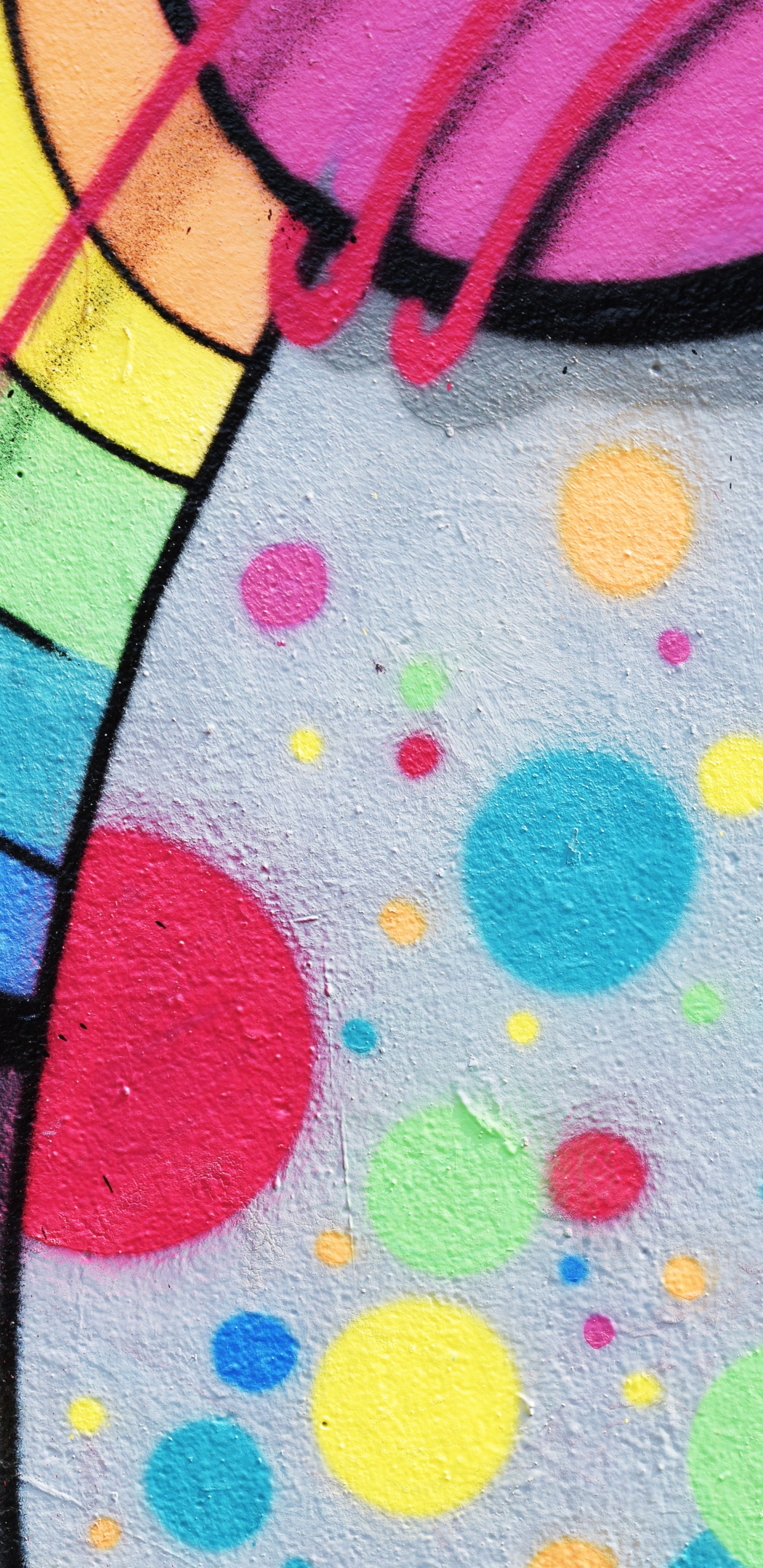 Обои уличное искусство, граффити, живопись, фреска, арт в разрешении 1440x2960