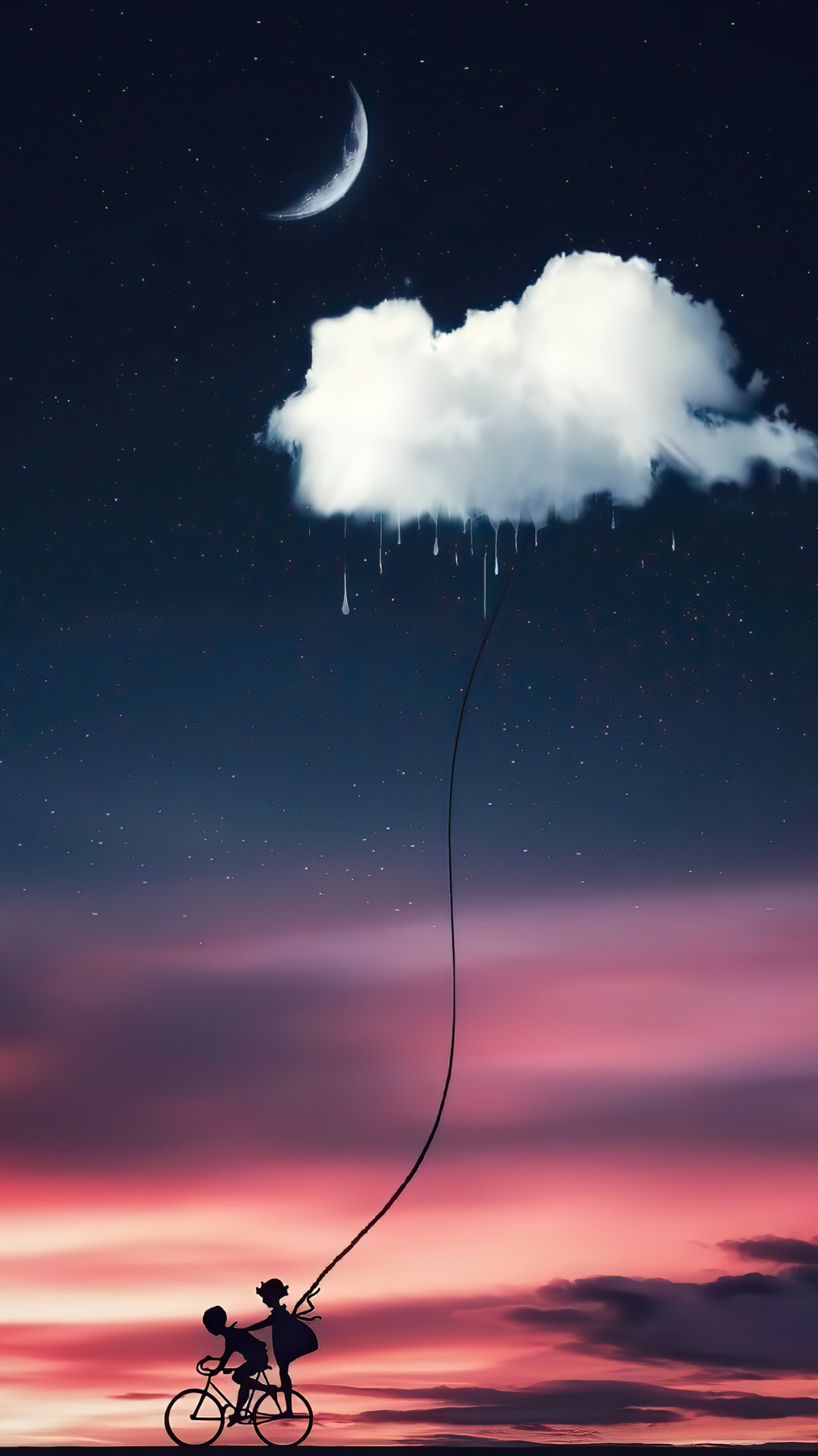 Обои дождь, облако, атмосфера, свет, природа в разрешении 1080x1920