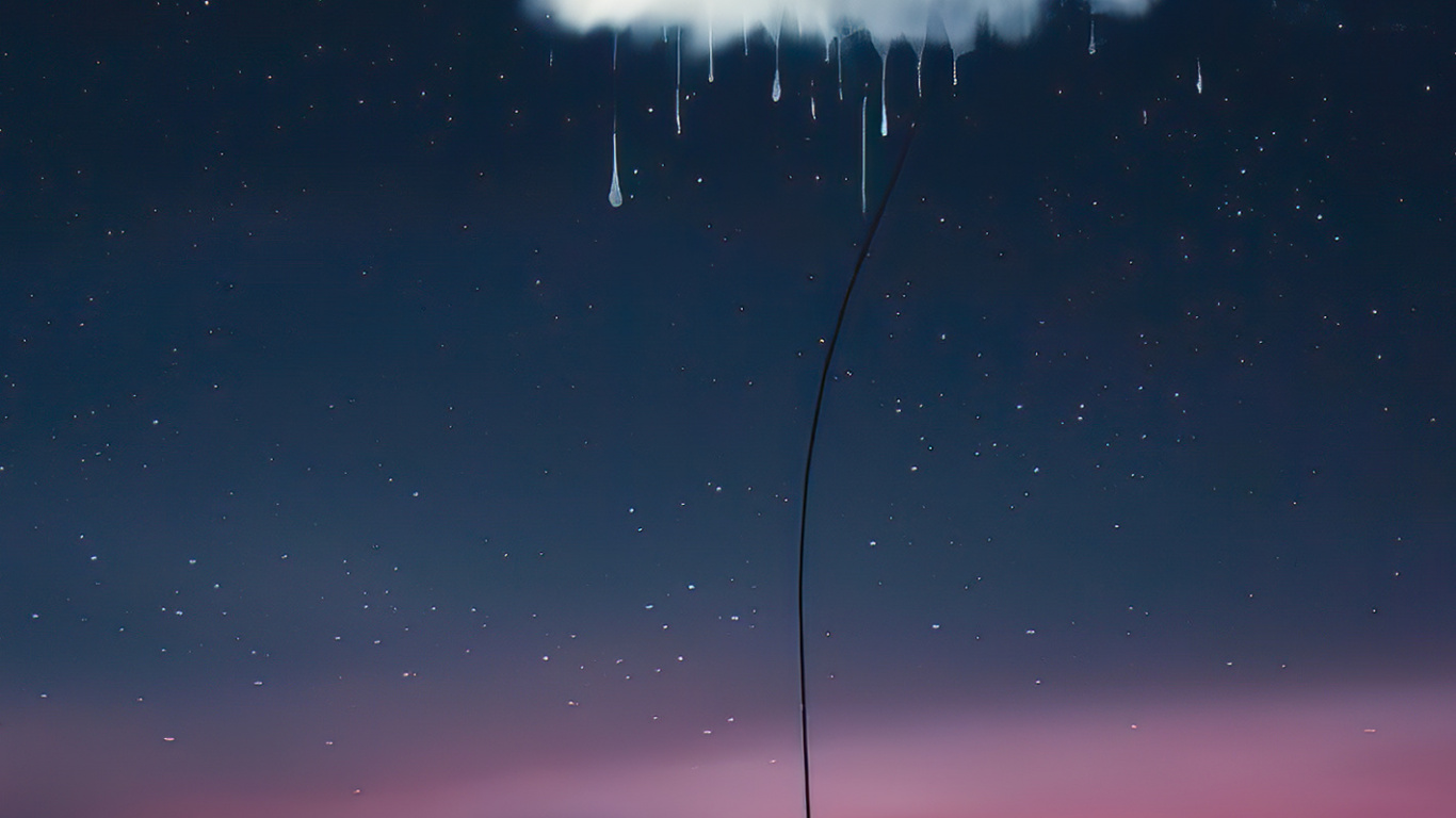Обои дождь, облако, атмосфера, свет, природа в разрешении 1366x768