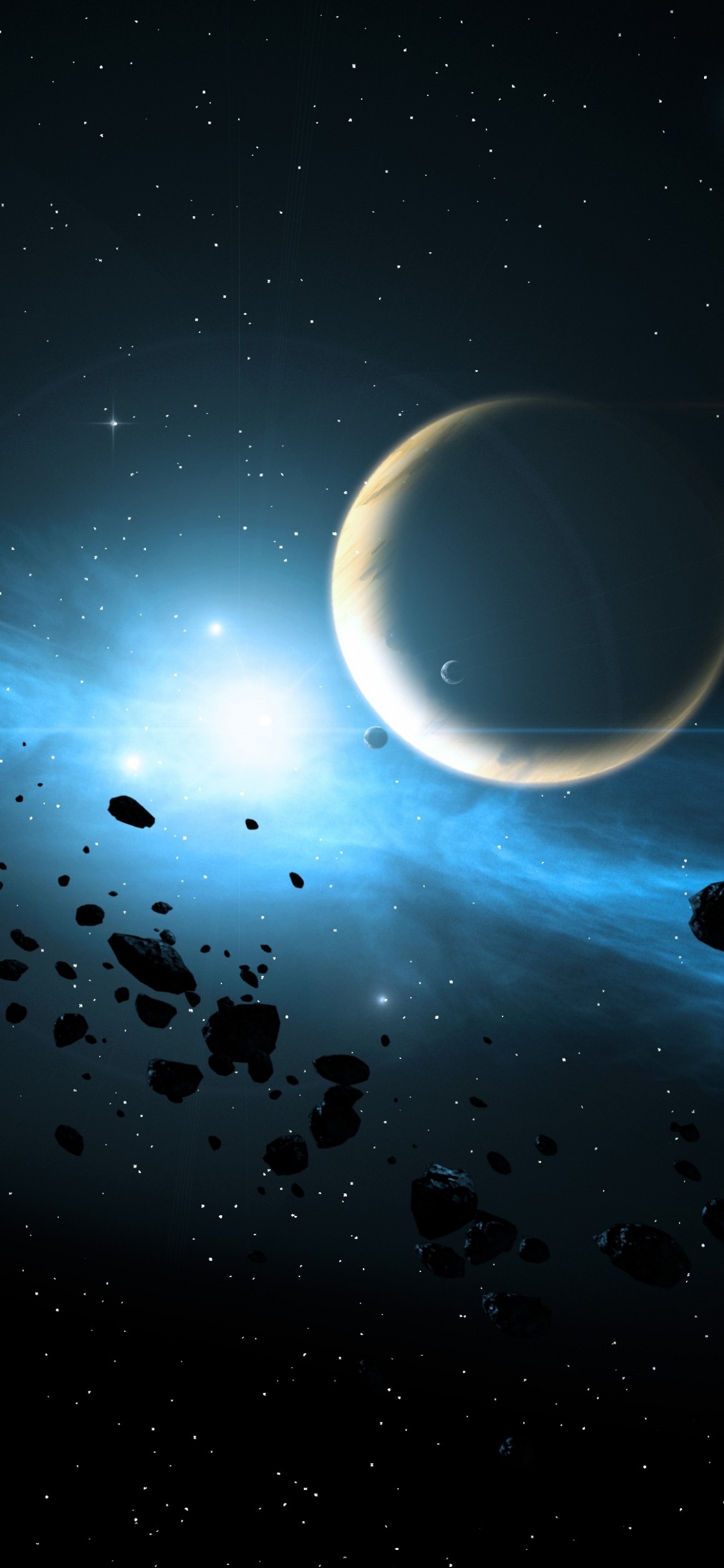 Обои планета, Галактика, звезда, космос, космическое пространство в разрешении 1125x2436