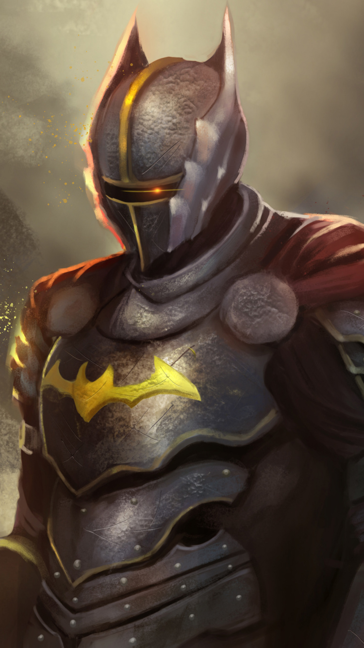 Обои Бэтмен, комиксы dc, арт, супергерой, Вселенная DC в разрешении 750x1334