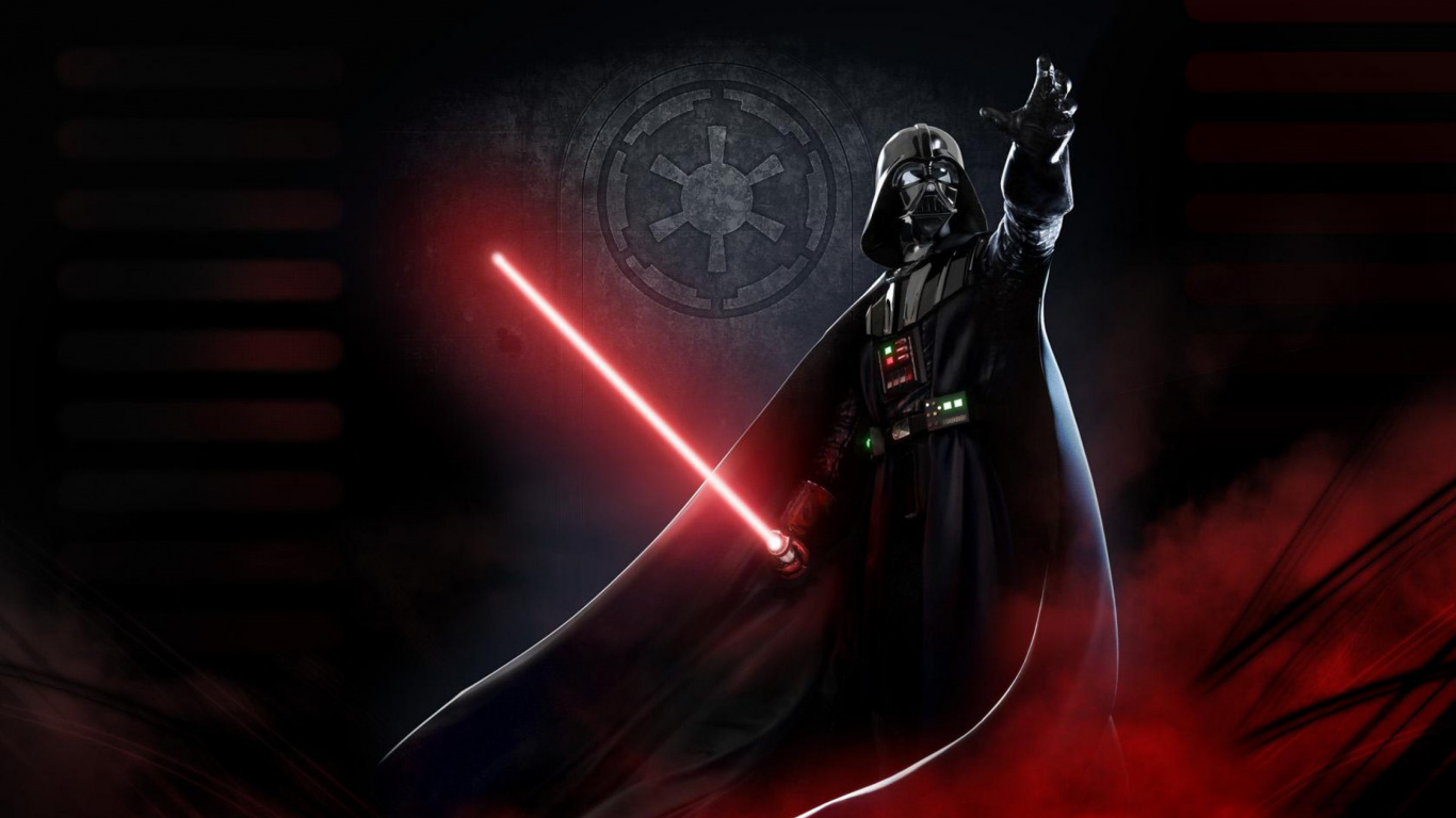 Обои темнота, демон, вымышленный персонаж, звездные войны, Боба Фетт в разрешении 1366x768