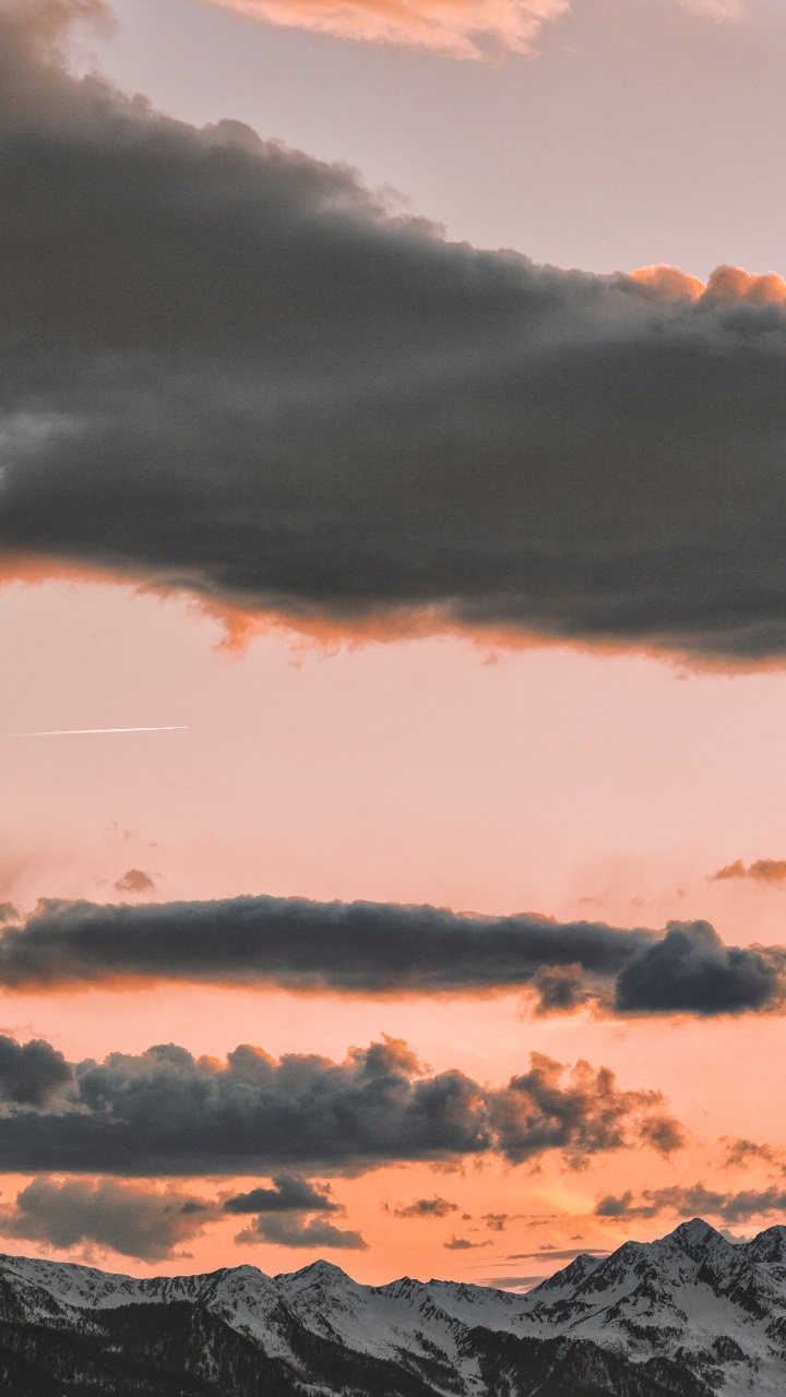 Обои закат, облако, послесвечение, восход солнца, вечер в разрешении 720x1280