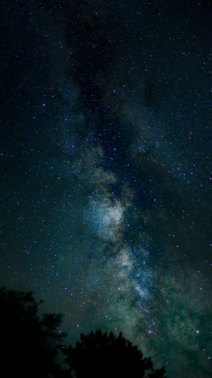 Обои Млечный Путь, звезда, Астрономия, астрономический объект, ночное небо в разрешении 720x1280