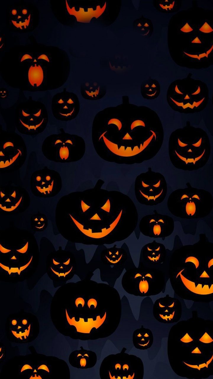 Обои Хэллоуин, роза Хэллоуин, голова, тыква, мимика в разрешении 720x1280