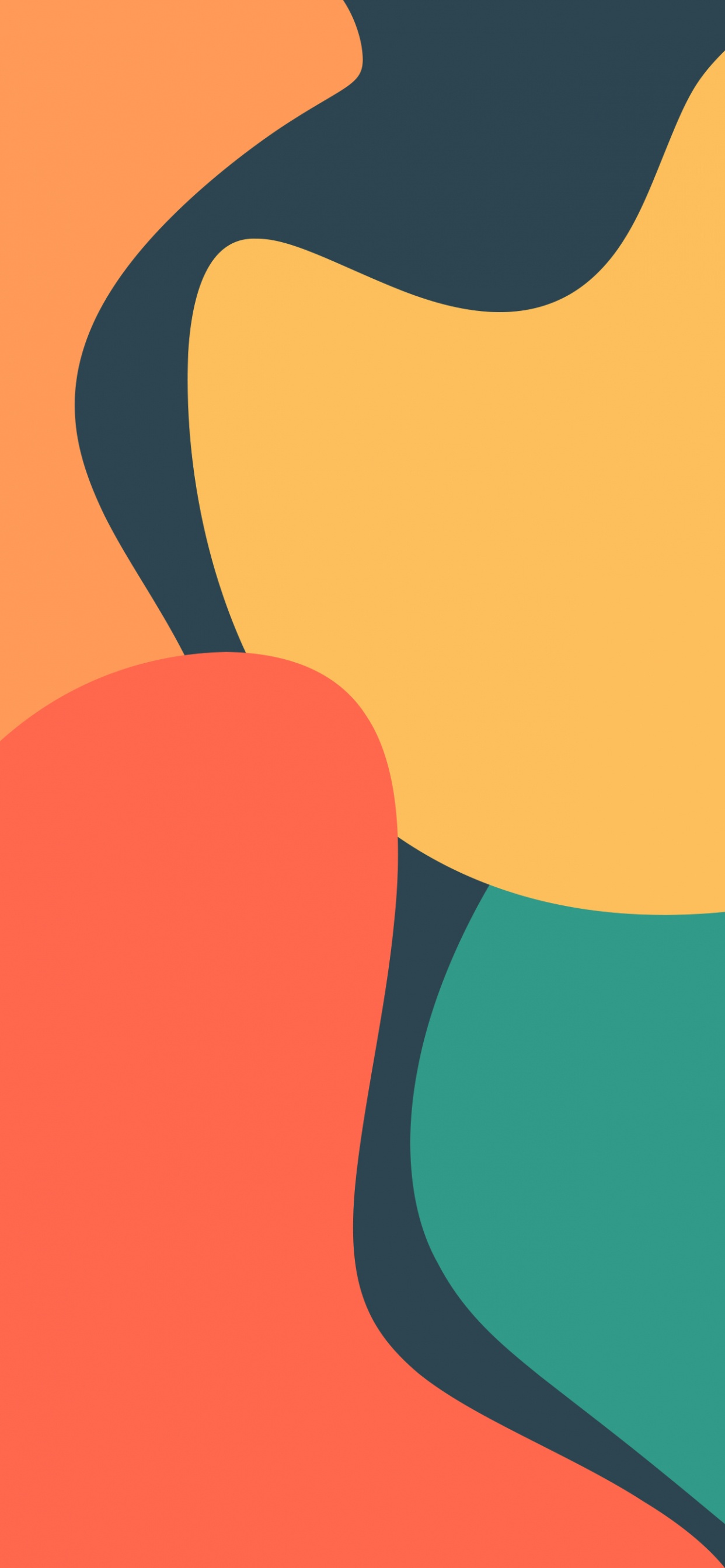 Обои Апельсин, визуальное искусство, дизайн, арт, графика в разрешении 1242x2688