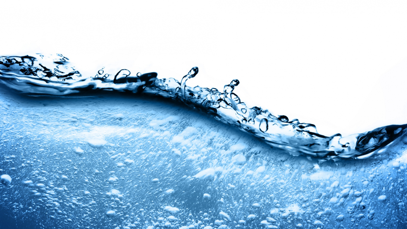 Обои вода, синий, падение, водные ресурсы, синий цвет в разрешении 1366x768