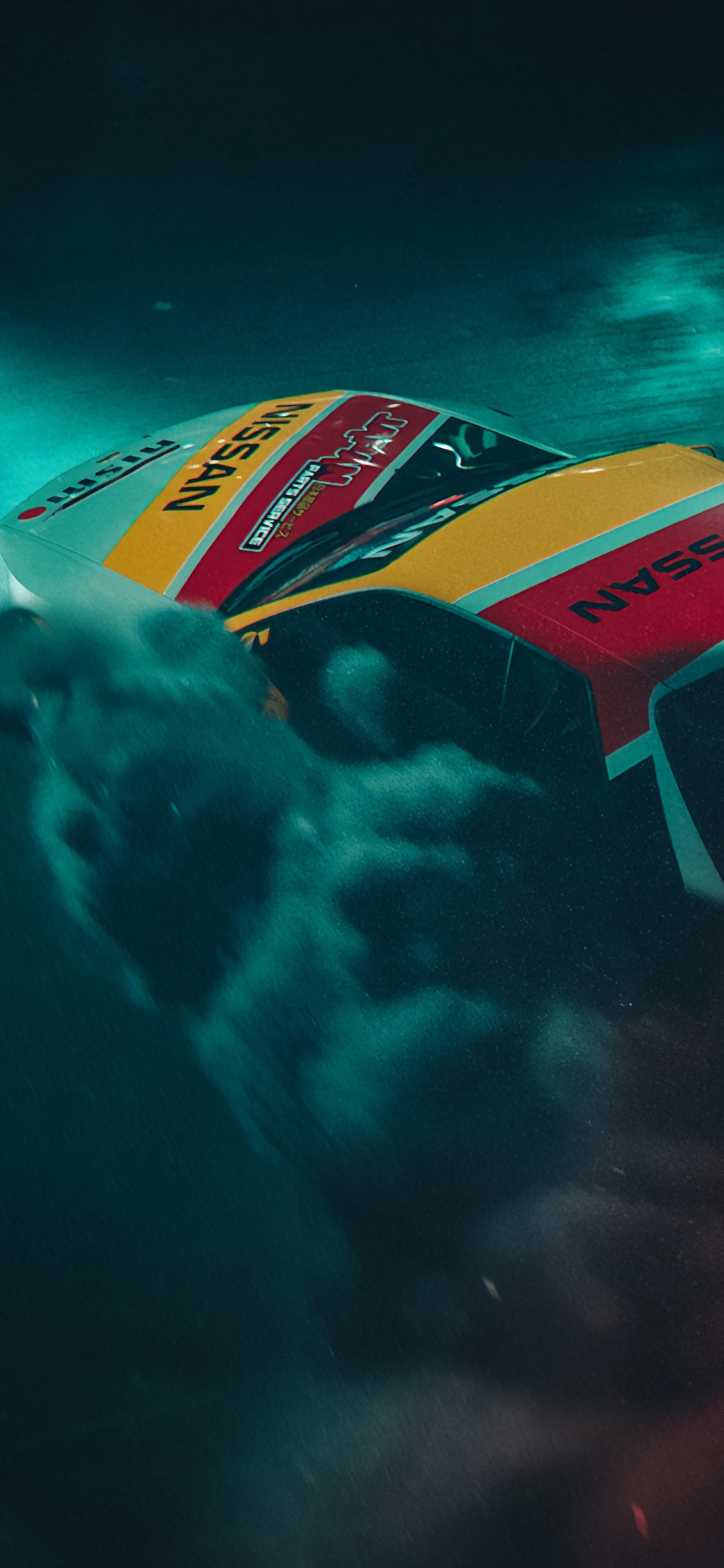 Обои авто, дрифтинг, подземные воды, морская биология, вода в разрешении 1125x2436