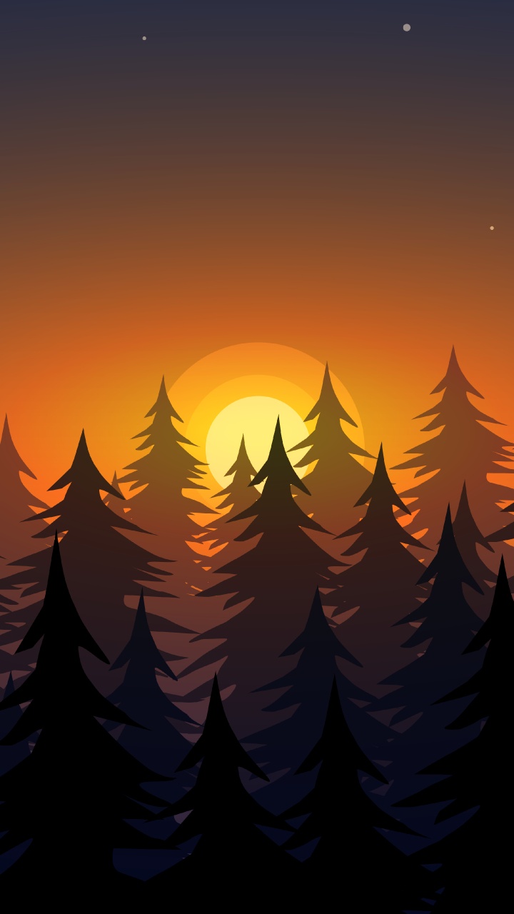 Обои амолед, атмосфера, экорегион, природа, послесвечение в разрешении 720x1280