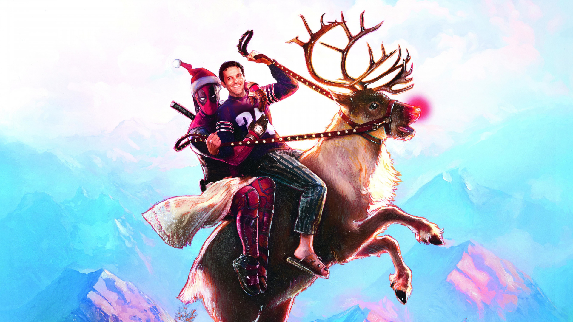 Обои однажды на дэдпуле, Райан Рейнольдс, Дэдпул 2, дэдпул, Студии 20 века в разрешении 1920x1080