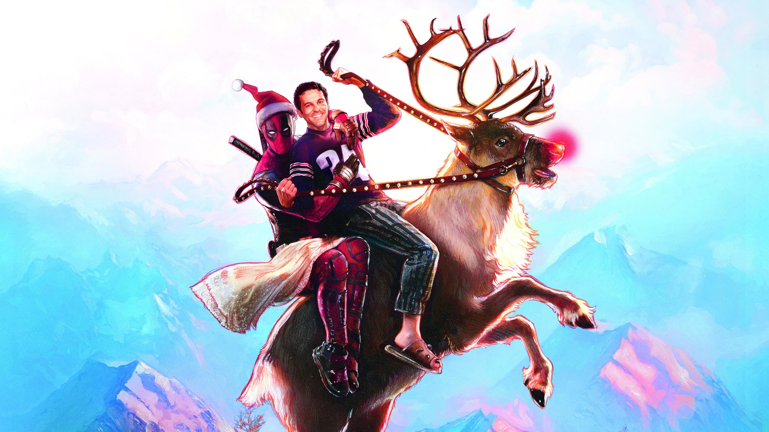 Обои однажды на дэдпуле, Райан Рейнольдс, Дэдпул 2, дэдпул, Студии 20 века в разрешении 2560x1440