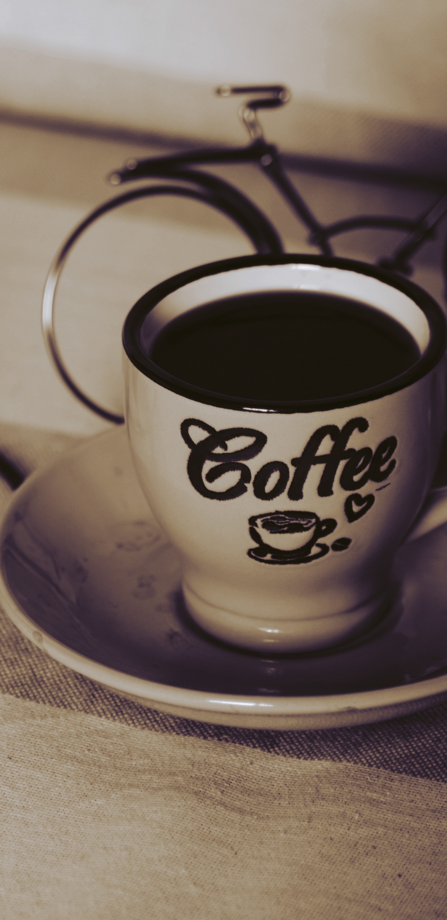 Обои кофе, кофейная чашка, кружка, блюдце, чашка в разрешении 1440x2960