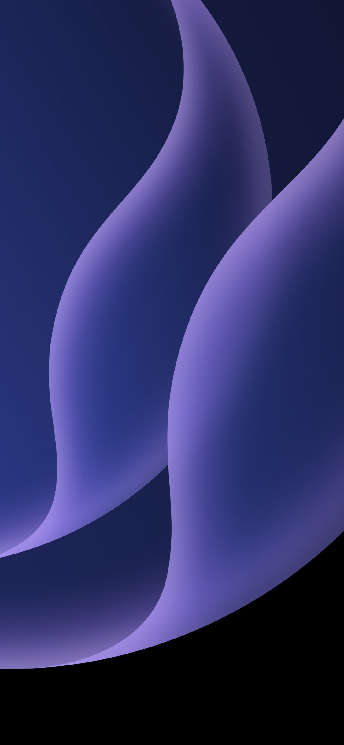 Обои атмосфера, ios, пурпур, арт, материальное свойство в разрешении 1125x2436