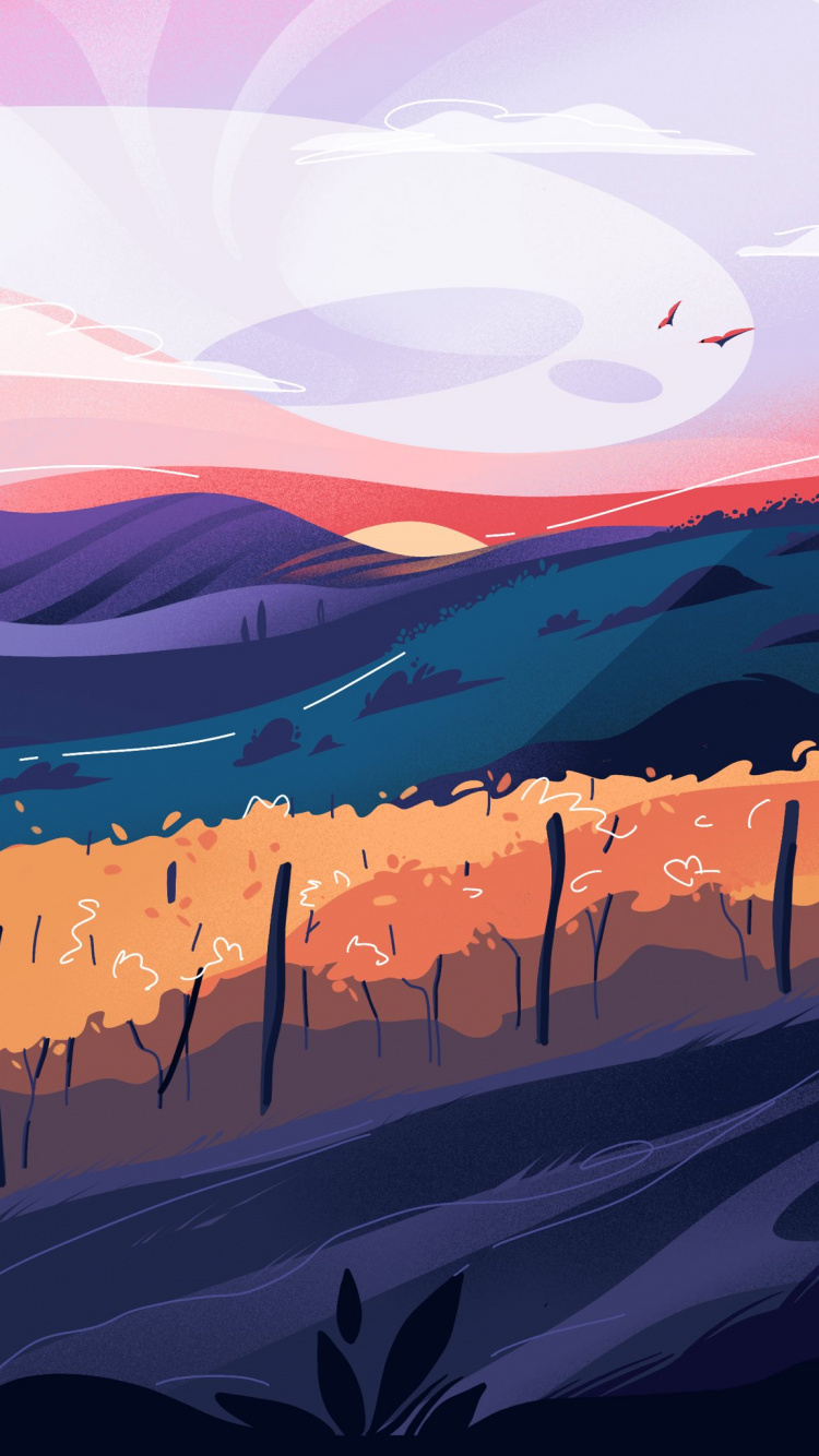 Обои визуальное искусство, иллюстрация, дневное время, экорегион, мир в разрешении 750x1334