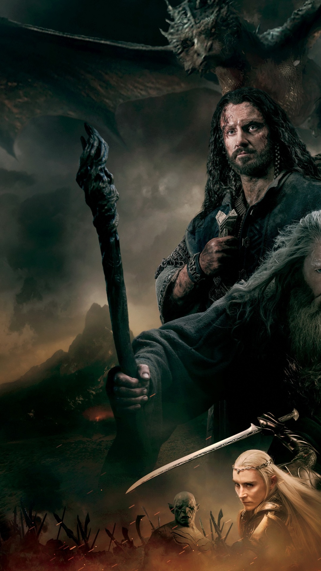 Обои Хоббит, Властелин Колец, гендальф, темнота, арт в разрешении 1080x1920