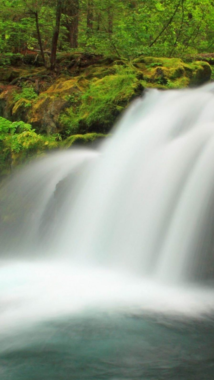 Обои водопад, гидроресурсы, водоем, природа, вода в разрешении 720x1280