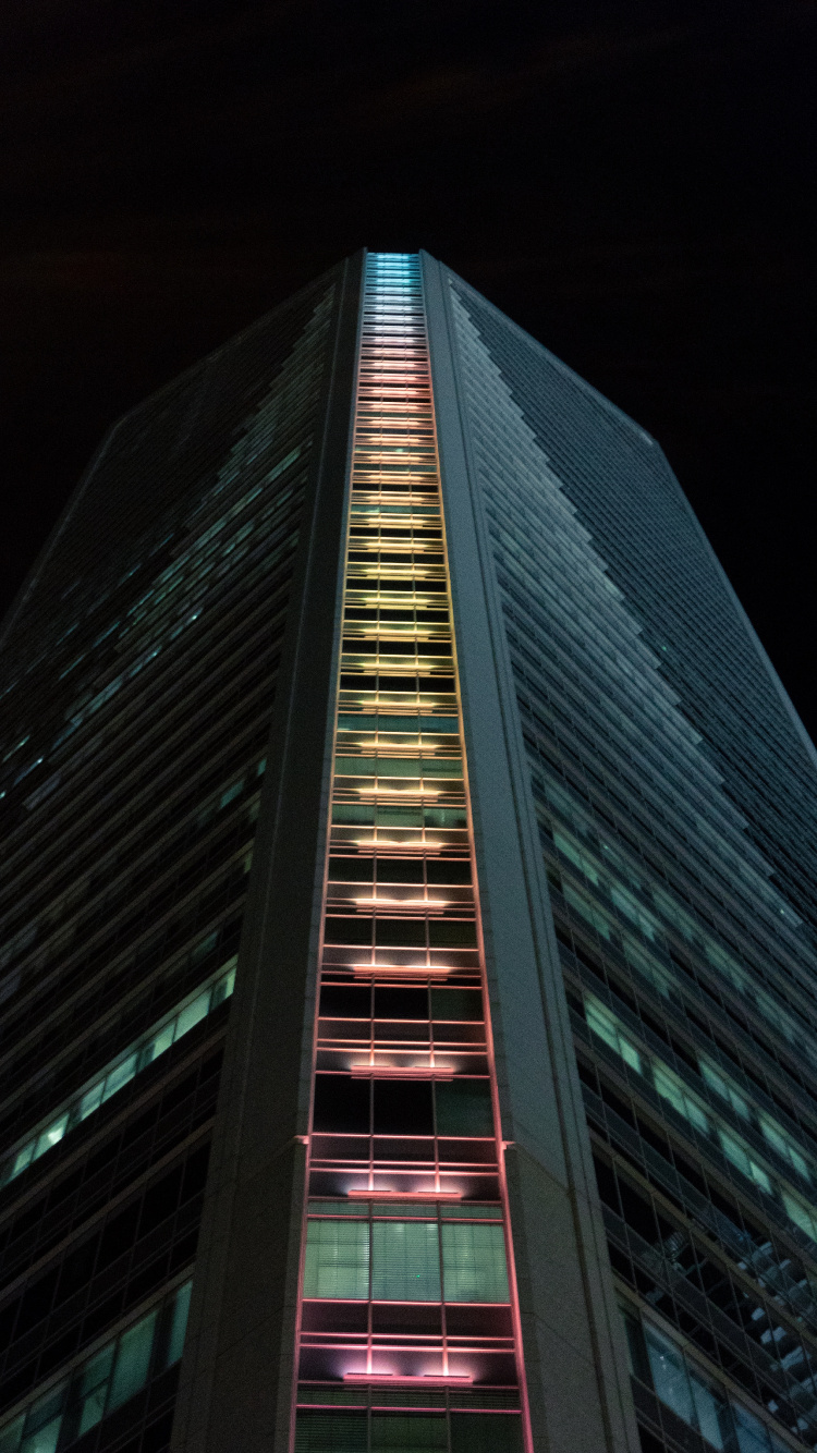 Обои архитектура, небоскреб, городской район, ориентир, метрополия в разрешении 750x1334