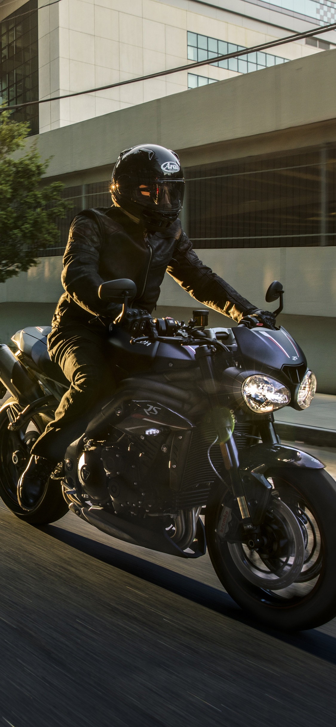 Обои Мотоциклы Triumph, мотоцикл, мотоспорт, авто, крейсер в разрешении 1125x2436