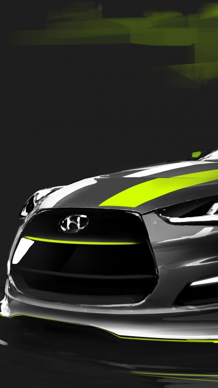 Обои спорткар, авто, Хундай 2012 Года Veloster, Hyundai, тюнинг автомобилей в разрешении 720x1280