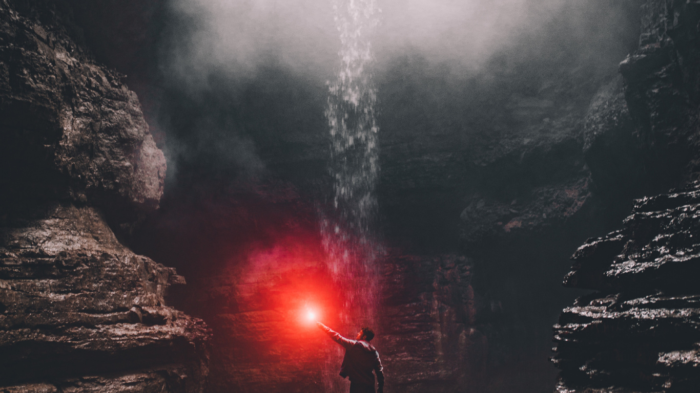 Обои котировка, вдохновляющая цитата, атмосфера, формирование, пейзаж в разрешении 1366x768